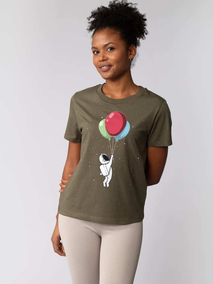 Футболка Little Balloon Astronaut цвета хаки wat Apparel
Футболка Little Balloon Astronaut цвета хаки wat Apparel