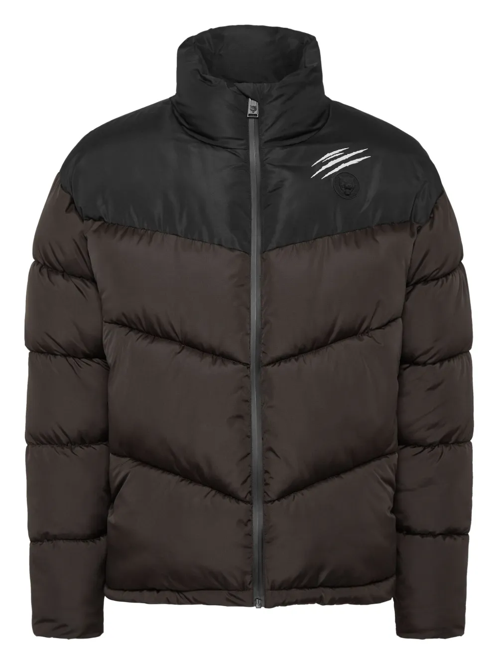 Стеганая куртка с принтом Plein Sport, коричневый
Стеганая куртка с принтом Plein Sport, коричневый