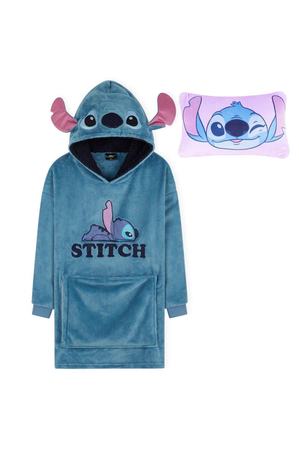 Одеяло и подушка с капюшоном Stitch 2-в-1 Disney, синий
Одеяло и подушка с капюшоном Stitch 2-в-1 Disney, синий