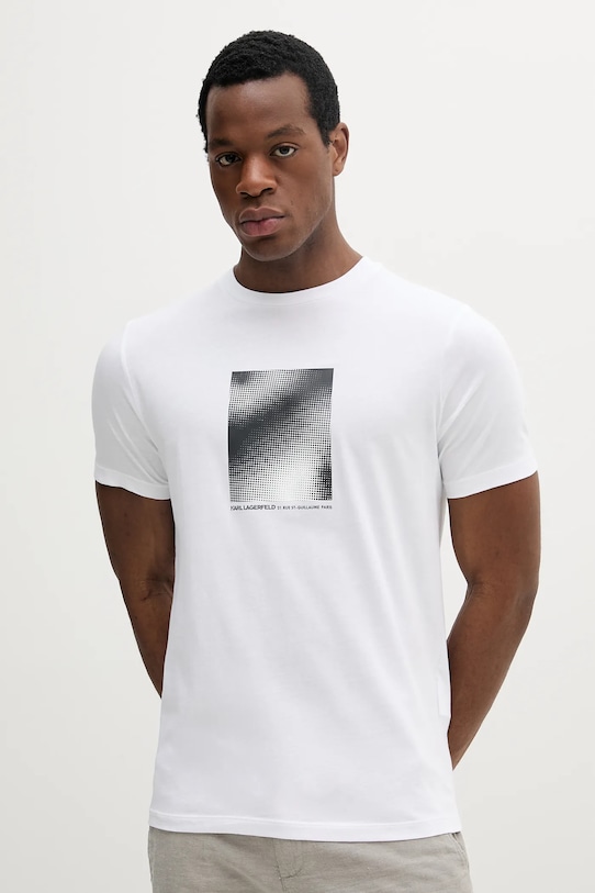 Хлопковая футболка Karl Lagerfeld, белый
Хлопковая футболка Karl Lagerfeld, белый