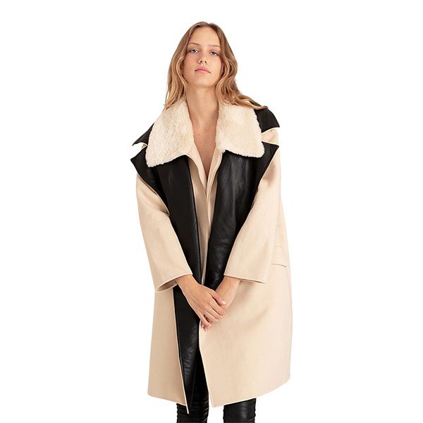 Куртка Oversized с кожаными вставками Belle & Bloom
Куртка Oversized с кожаными вставками Belle & Bloom