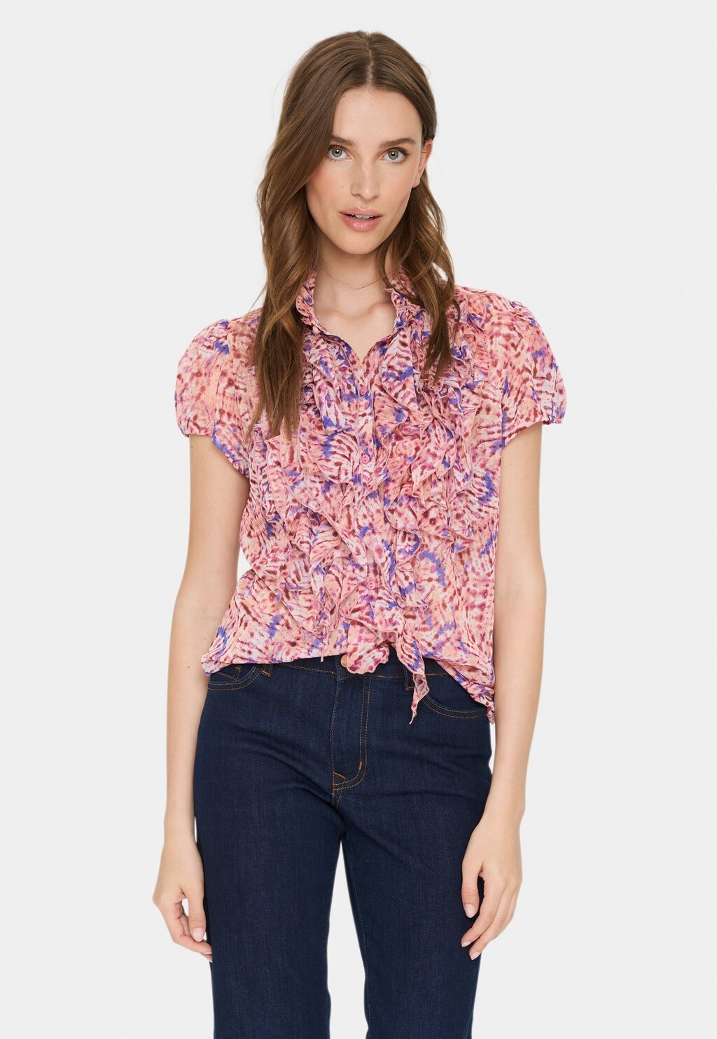 Рубашка-блузка LILJA CRINKLE Saint Tropez, пестрый розовый
Рубашка-блузка LILJA CRINKLE Saint Tropez, пестрый розовый