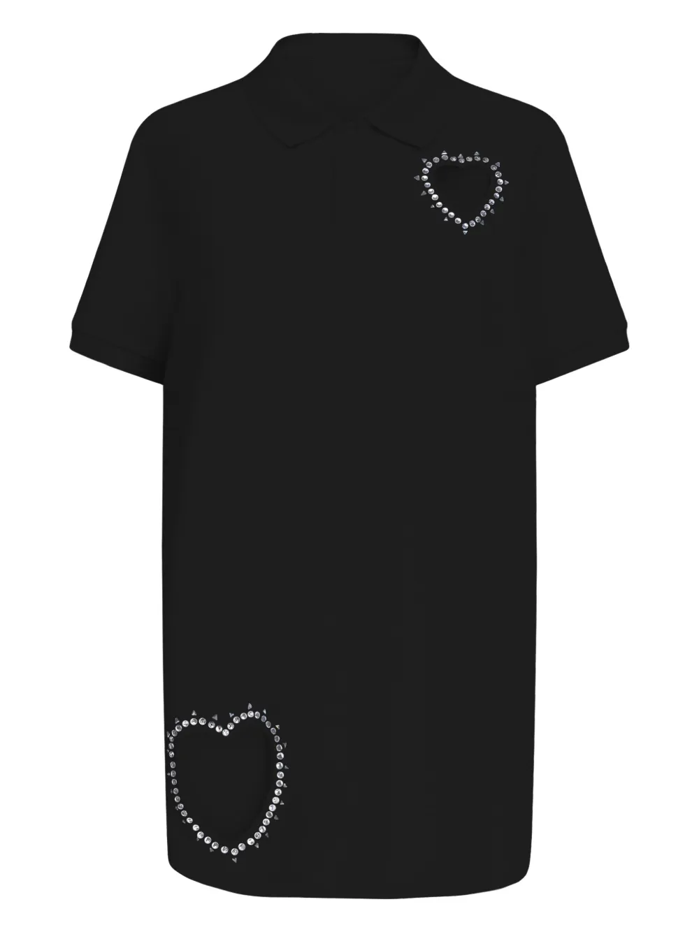 Платье мини с кристаллами AREA, черный 
Платье мини с кристаллами AREA, черный