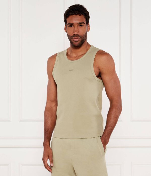 Майка дапота Slim fit Hugo, зеленый 
Майка дапота Slim fit Hugo, зеленый