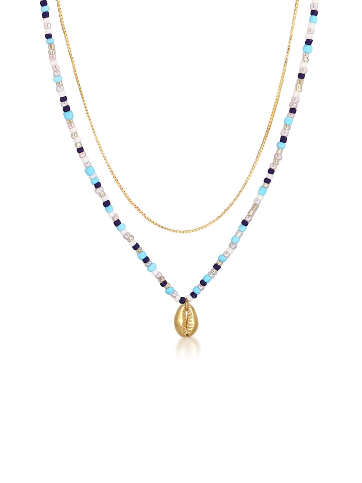 Elli Колье из серебра 925 пробы с золотой оправой в виде ракушки
Elli Колье из серебра 925 пробы с золотой оправой в виде ракушки