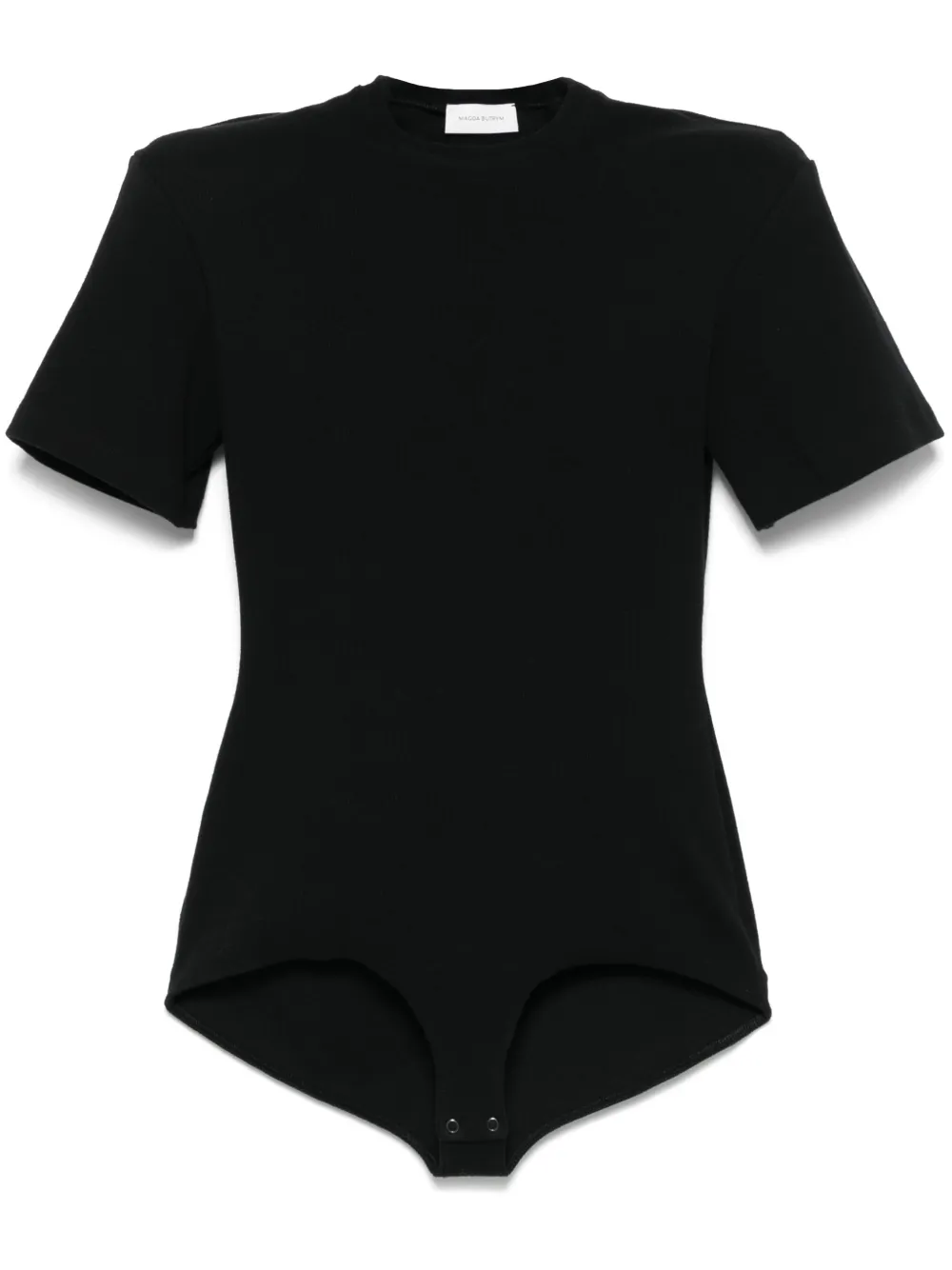 Боди в рубчик с короткими рукавами Magda Butrym, черный
Боди в рубчик с короткими рукавами Magda Butrym, черный