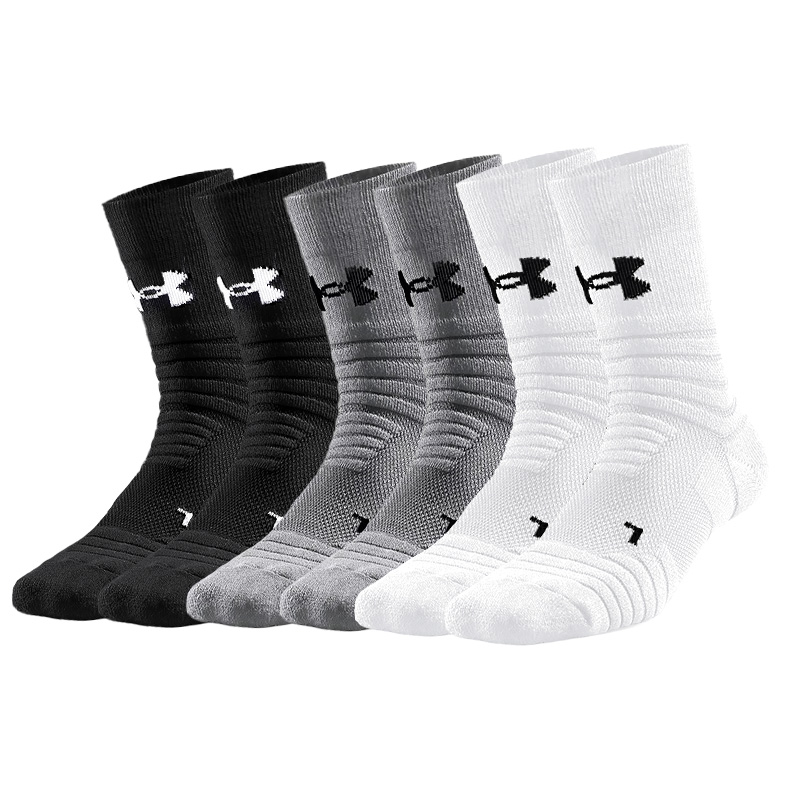 Носки баскетбольные унисекс комбинированные 3 пары Under Armour, черный+белый+серый (6 pack)
Носки баскетбольные унисекс комбинированные 3 пары Under Armour, черный+белый+серый (6 pack)