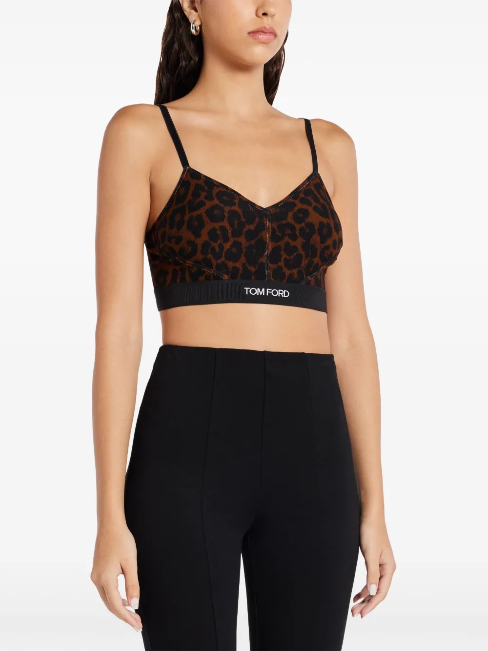 Топ с леопардовым принтом TOM FORD, коричневый
Топ с леопардовым принтом TOM FORD, коричневый