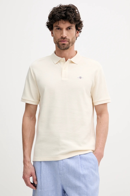 Хлопковая поло Gant, бежевый
Хлопковая поло Gant, бежевый