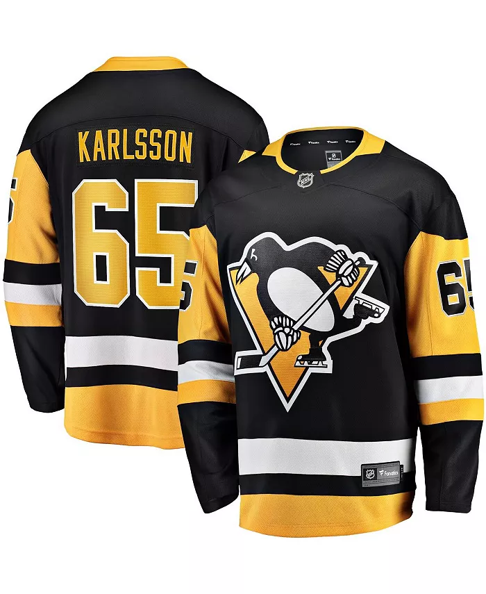 Мужская домашняя джерси Pittsburgh Penguins Breakaway черного цвета Erik Karlsson Fanatics
Мужская домашняя джерси Pittsburgh Penguins Breakaway черного цвета Erik Karlsson Fanatics