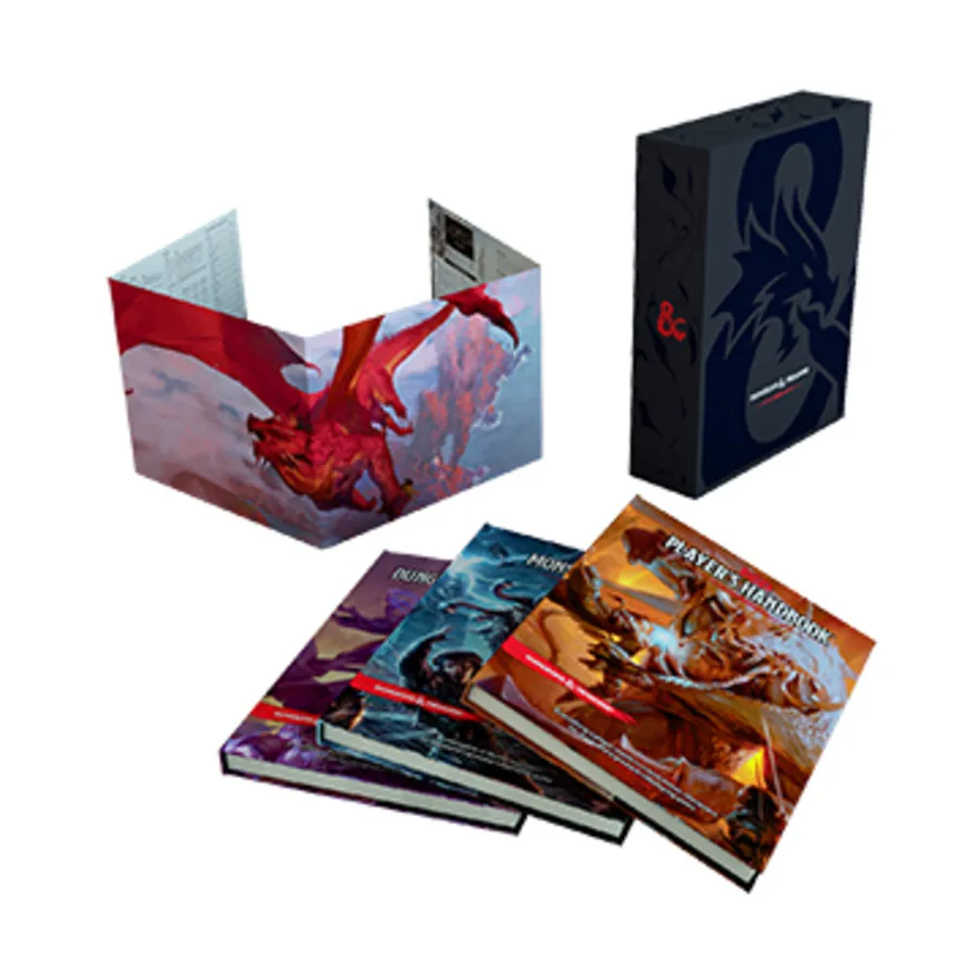Бокс-сет Core Rulebook Gift Set (Foil), Dungeons & Dragons (5th Edition, 2014 Edition) - Core & Assorted
Бокс-сет Core Rulebook Gift Set (Foil), Dungeons & Dragons (5th Edition, 2014 Edition) - Core & Assorted