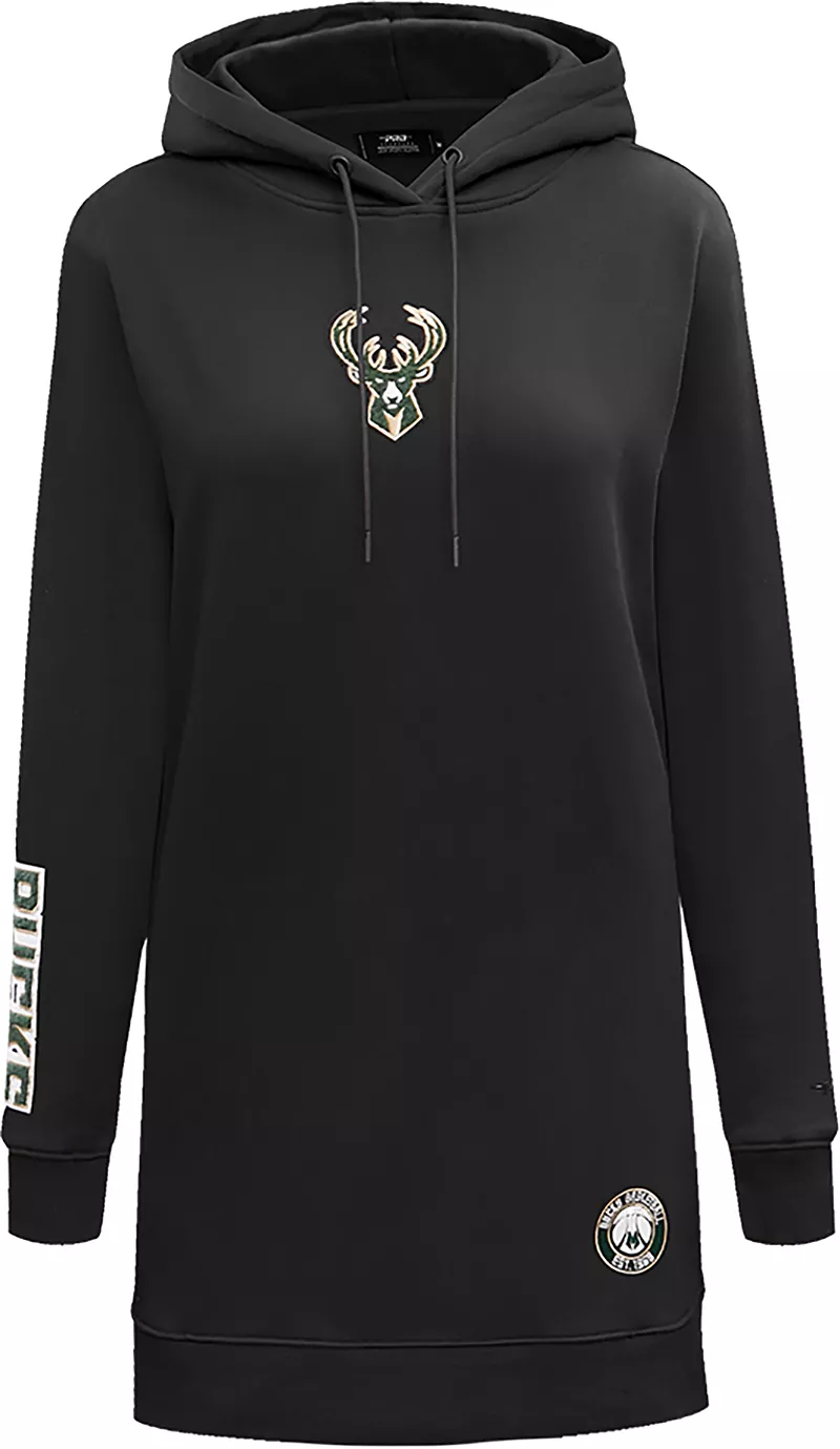 Черное женское платье с капюшоном Pro Standard Milwaukee Bucks
Черное женское платье с капюшоном Pro Standard Milwaukee Bucks