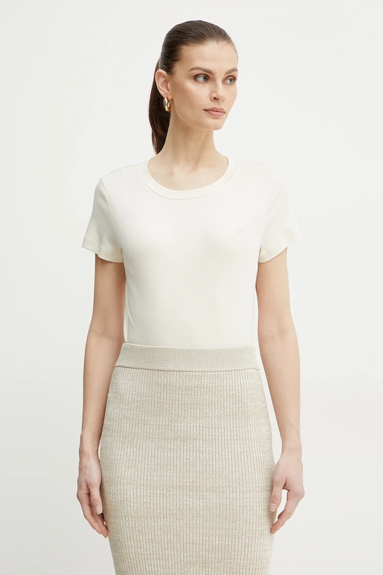 Хлопковая футболка langue Marella, бежевый
Хлопковая футболка langue Marella, бежевый