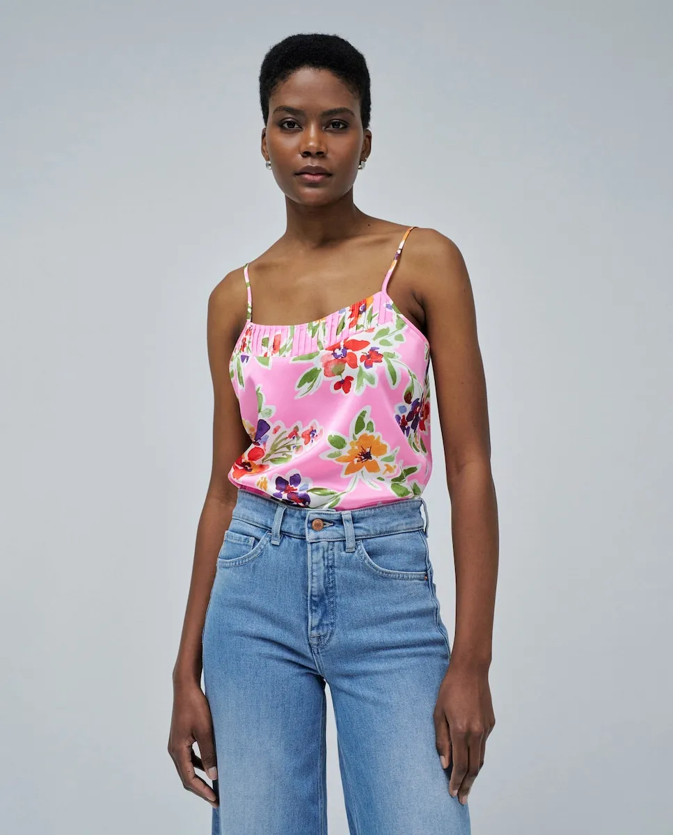 Женский топ на бретелях с принтом Salsa Jeans, розовый
Женский топ на бретелях с принтом Salsa Jeans, розовый