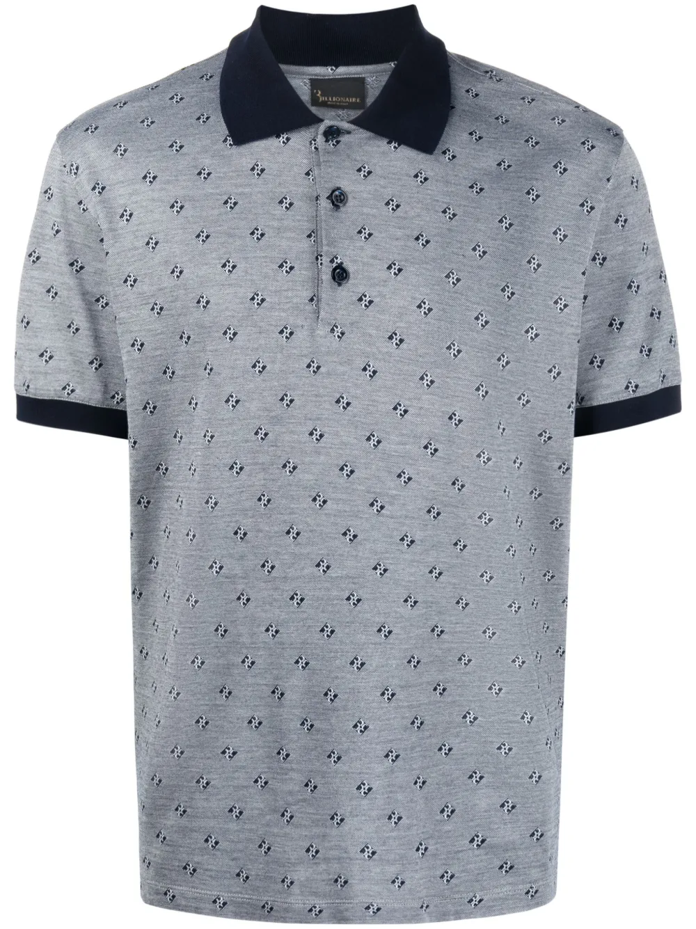 Рубашка поло с вышитым логотипом Billionaire, синий
Рубашка поло с вышитым логотипом Billionaire, синий