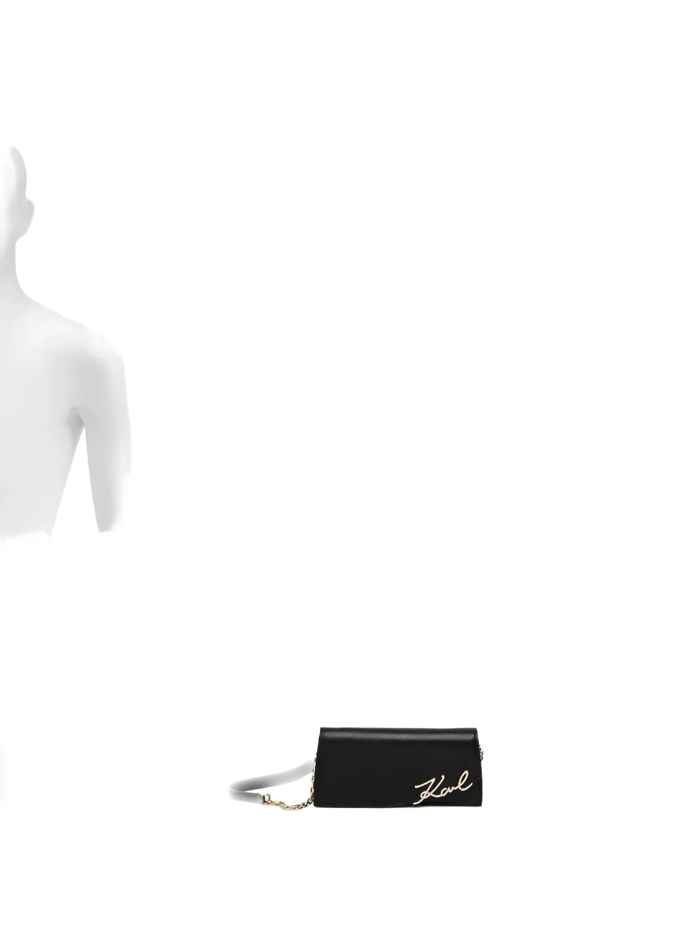 Кожаная мини-сумка KARL LAGERFELD, черный 
Кожаная мини-сумка KARL LAGERFELD, черный