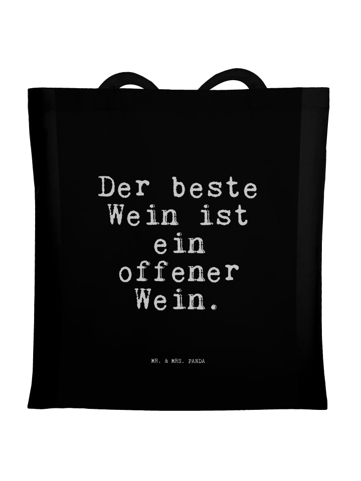 Mr. & Mrs. Panda Сумка-шоппер с надписью «Лучшее вино - это…» черного цвета
Mr. & Mrs. Panda Сумка-шоппер с надписью «Лучшее вино - это…» черного цвета