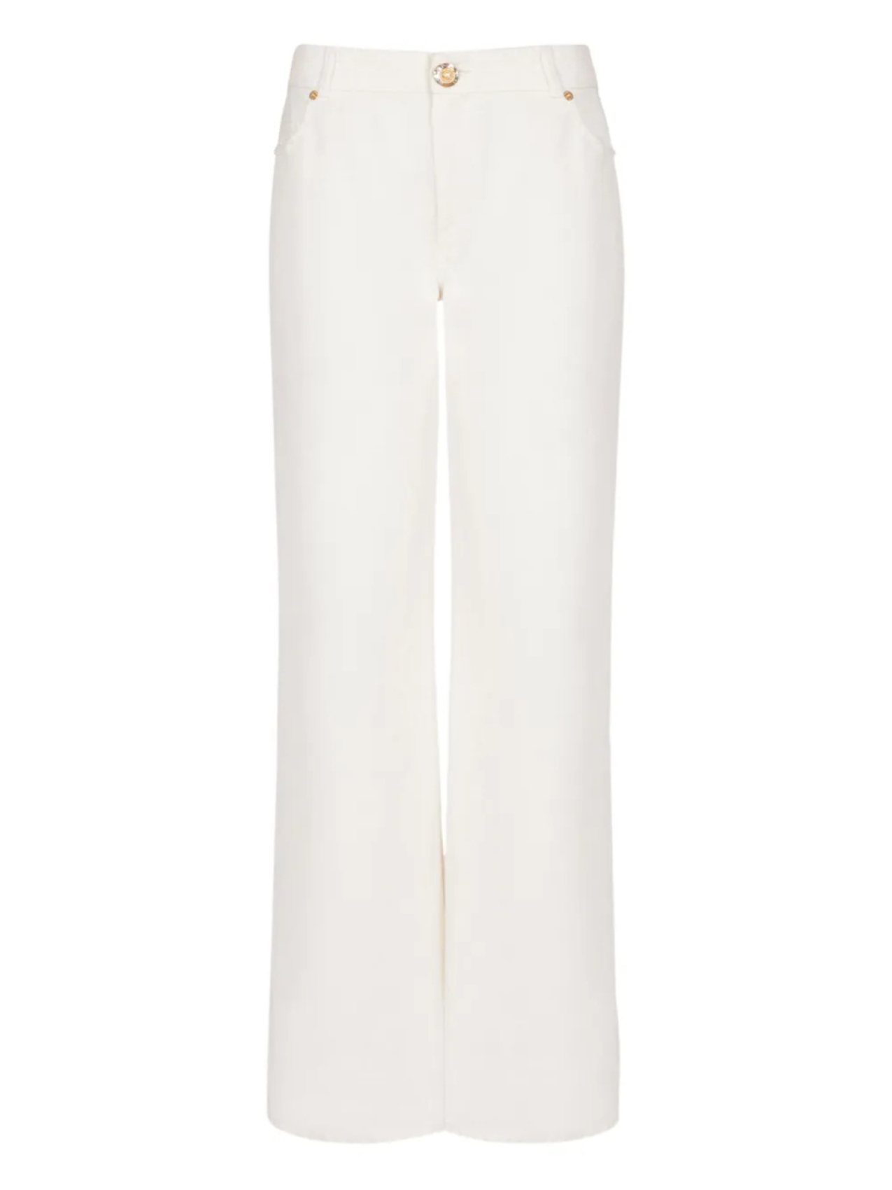 Balmain джинсы с нашивкой-логотипом, белый 
Balmain джинсы с нашивкой-логотипом, белый