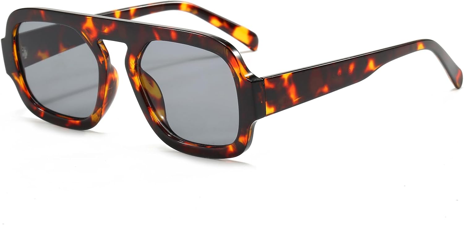 Солнцезащитные очки Long Keeper Retro Square Pilot для женщин и мужчин, авиационные квадратные солнцезащитные очки с плоской верхней частью, прямоугольные, винтажные, в стиле 70-х, Leopard Frame - Grey Lens
Солнцезащитные очки Long Keeper Retro Square Pilot для женщин и мужчин, авиационные квадратные солнцезащитные очки с плоской верхней частью, прямоугольные, винтажные, в стиле 70-х, Leopard Frame - Grey Lens