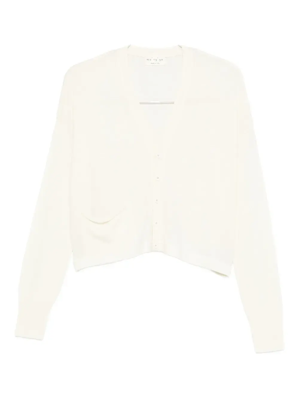 Кардиган с V-образным вырезом Ma'Ry'Ya, белый
Кардиган с V-образным вырезом Ma'Ry'Ya, белый