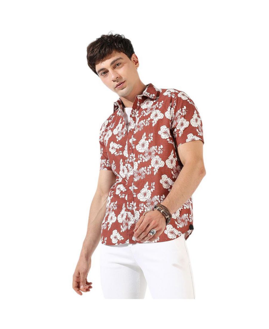 Мужская коричневая рубашка с принтом, повседневная, стандартного кроя Campus Sutra, Brown
Мужская коричневая рубашка с принтом, повседневная, стандартного кроя Campus Sutra, Brown