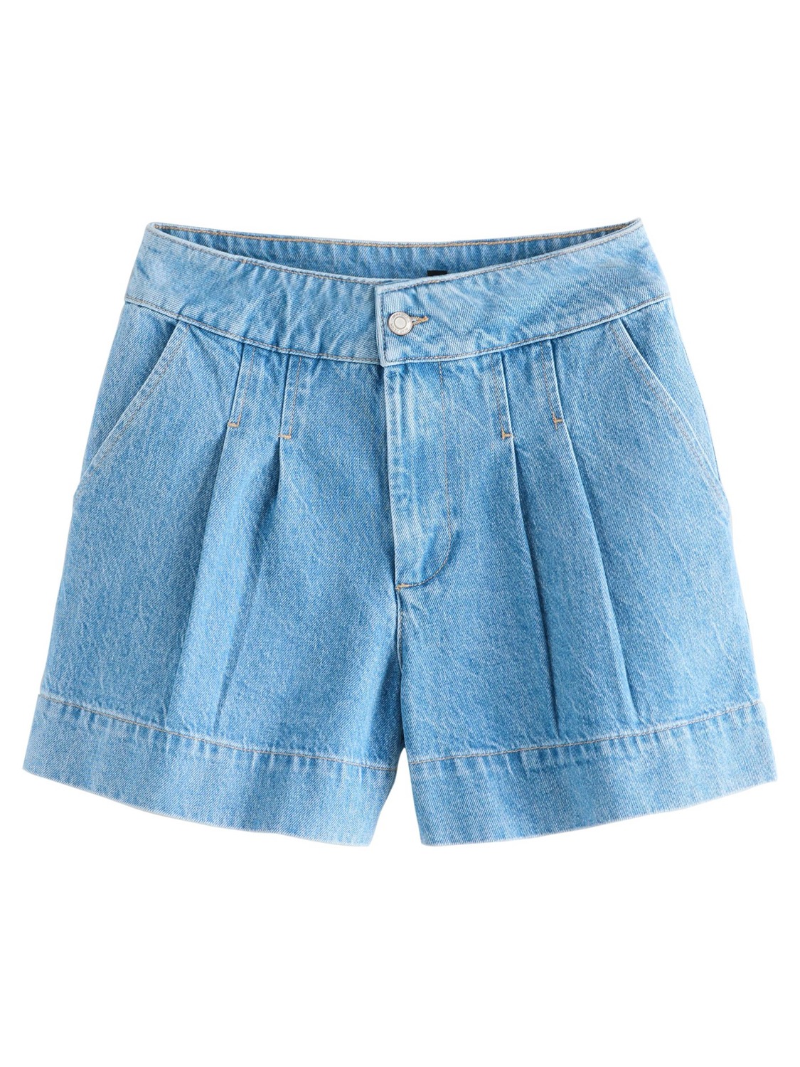 Next Джинсы свободного кроя в синем дениме с плиссировкой
Next Джинсы свободного кроя в синем дениме с плиссировкой