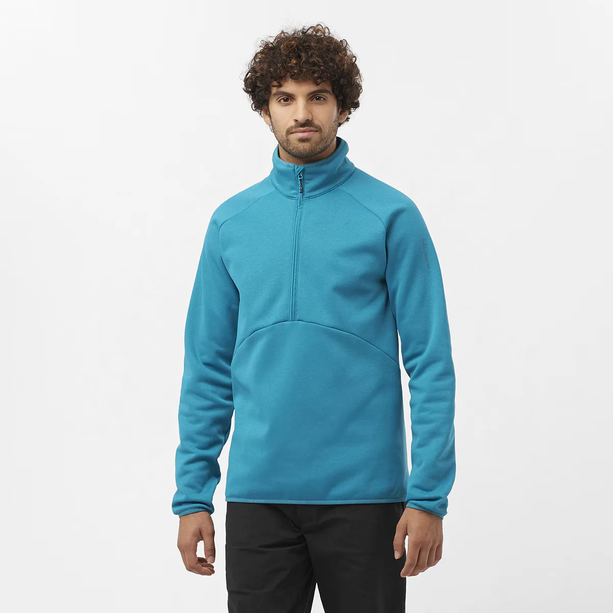 Мужская теплая толстовка Salomon Essential с застежкой-молнией на половину длины, синий
Мужская теплая толстовка Salomon Essential с застежкой-молнией на половину длины, синий