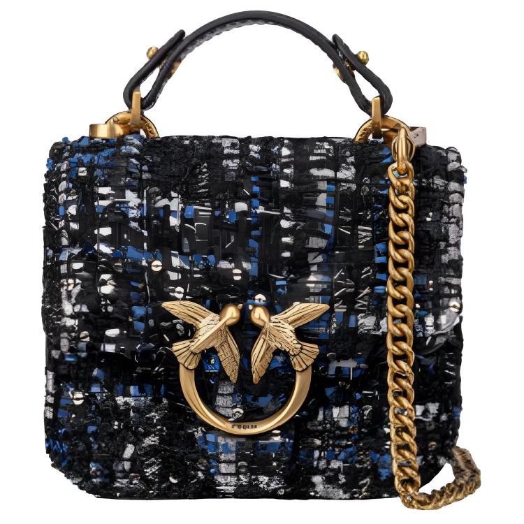 PINKO Твидовая сумка Птичка Сумка Ласточка Плечевая сумка Наплечная сумка Миниатюрная женская сумка Черная
PINKO Твидовая сумка Птичка Сумка Ласточка Плечевая сумка Наплечная сумка Миниатюрная женская сумка Черная