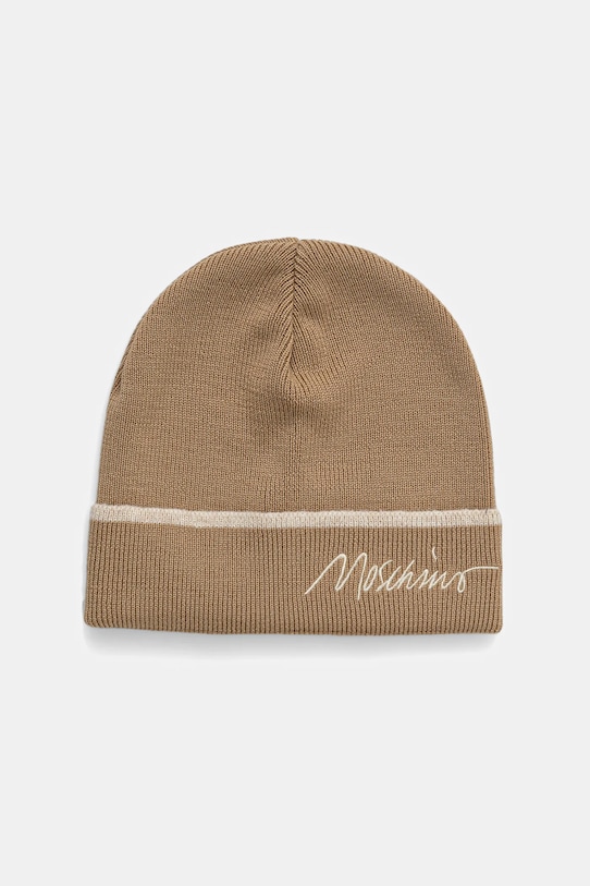 Шерстяная шапка Moschino, бежевый
Шерстяная шапка Moschino, бежевый