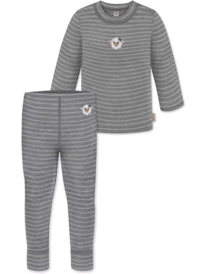 Свитер из мериносовой шерсти и брюки из мериносовой шерсти в серую полоску Normani Outdoor Sports
Свитер из мериносовой шерсти и брюки из мериносовой шерсти в серую полоску Normani Outdoor Sports