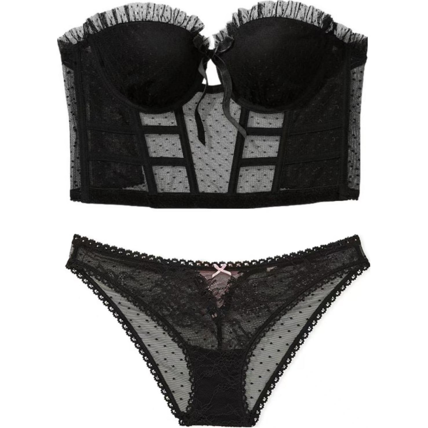 Victoria's Secret Женский комплект нижнего белья черный
Victoria's Secret Женский комплект нижнего белья черный
