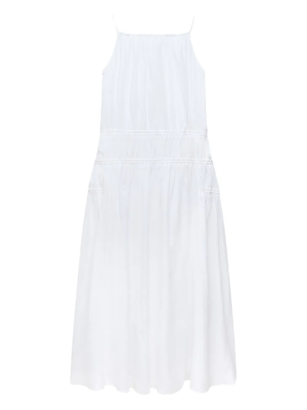 Платье с глубоким вырезом на спине и сборками Another Tomorrow, белый
Платье с глубоким вырезом на спине и сборками Another Tomorrow, белый