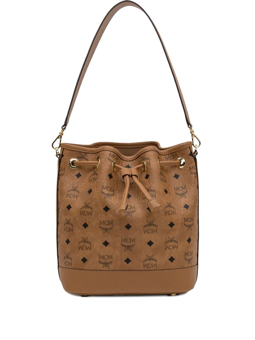 Сумка-ведро среднего размера с монограммой MCM, коричневый
Сумка-ведро среднего размера с монограммой MCM, коричневый