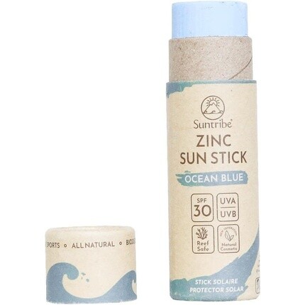 Натуральный минеральный цинковый солнцезащитный карандаш Spf 30, безопасный для рифов, органический, очень водостойкий, 30 г - синий океан, Suntribe 
Натуральный минеральный цинковый солнцезащитный карандаш Spf 30, безопасный для рифов, органический, очень водостойкий, 30 г - синий океан, Suntribe