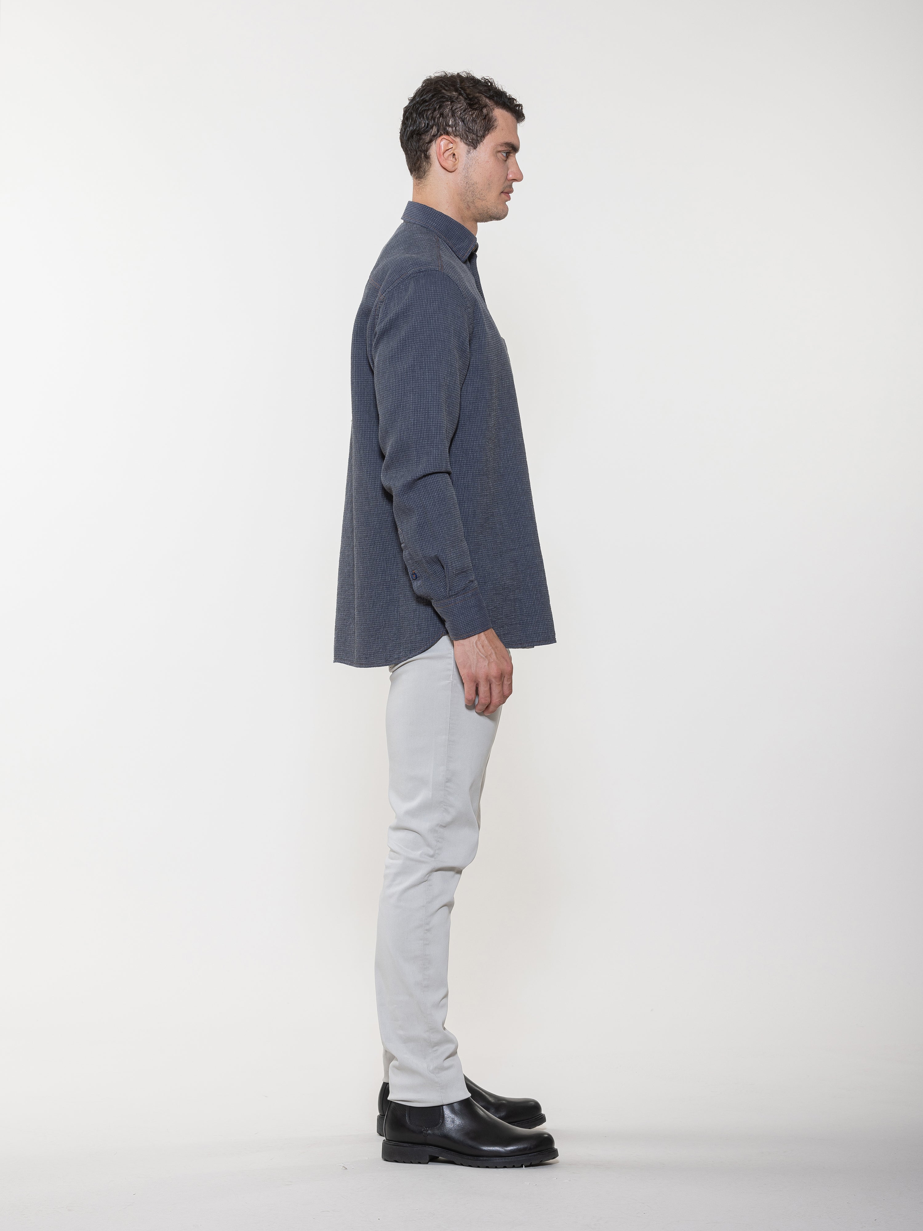 Винтажная потертая вафельная рубашка American Heritage, цвет steel blue
Винтажная потертая вафельная рубашка American Heritage, цвет steel blue