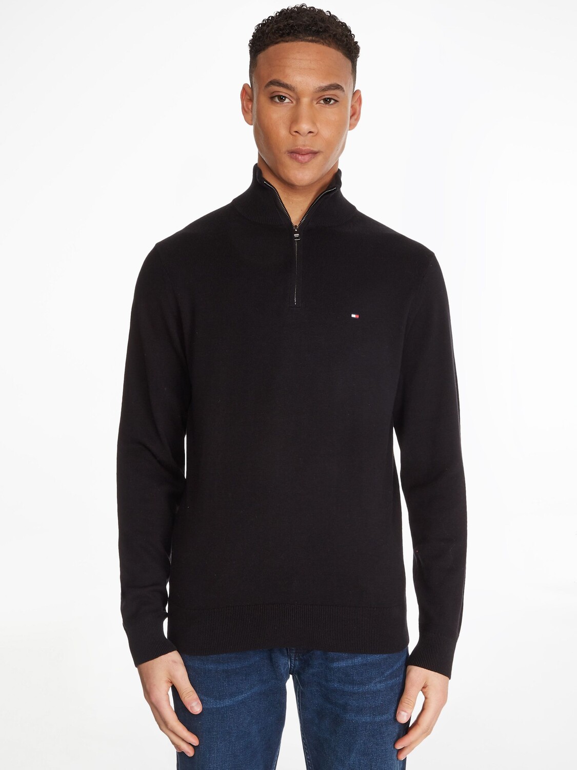 Tommy Hilfiger Pima Хлопковый кашемировый джемпер с воротником на молнии, черный
Tommy Hilfiger Pima Хлопковый кашемировый джемпер с воротником на молнии, черный