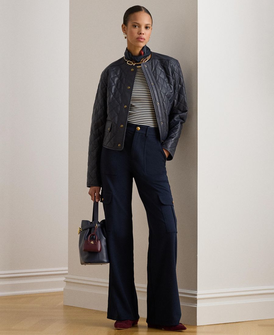 Женские широкие брюки-карго из ткани понте Lauren Ralph Lauren, Lauren Navy
Женские широкие брюки-карго из ткани понте Lauren Ralph Lauren, Lauren Navy