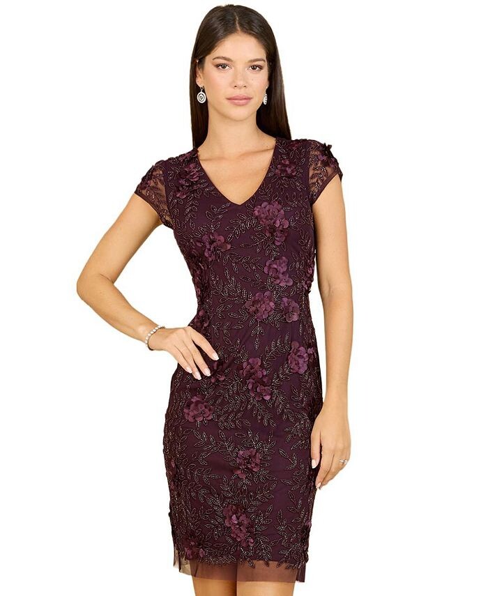 Женское платье с короткими рукавами и украшением Lara, фиолетовый
Женское платье с короткими рукавами и украшением Lara, фиолетовый