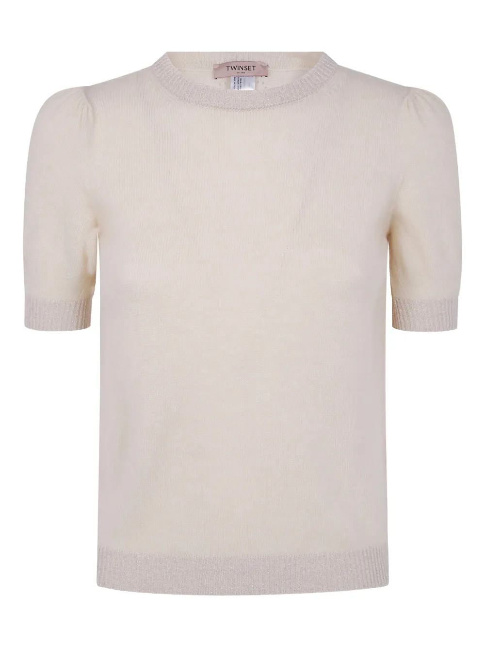 Шерстяной свитер с рукавами-буфами TWINSET, нейтральный
Шерстяной свитер с рукавами-буфами TWINSET, нейтральный