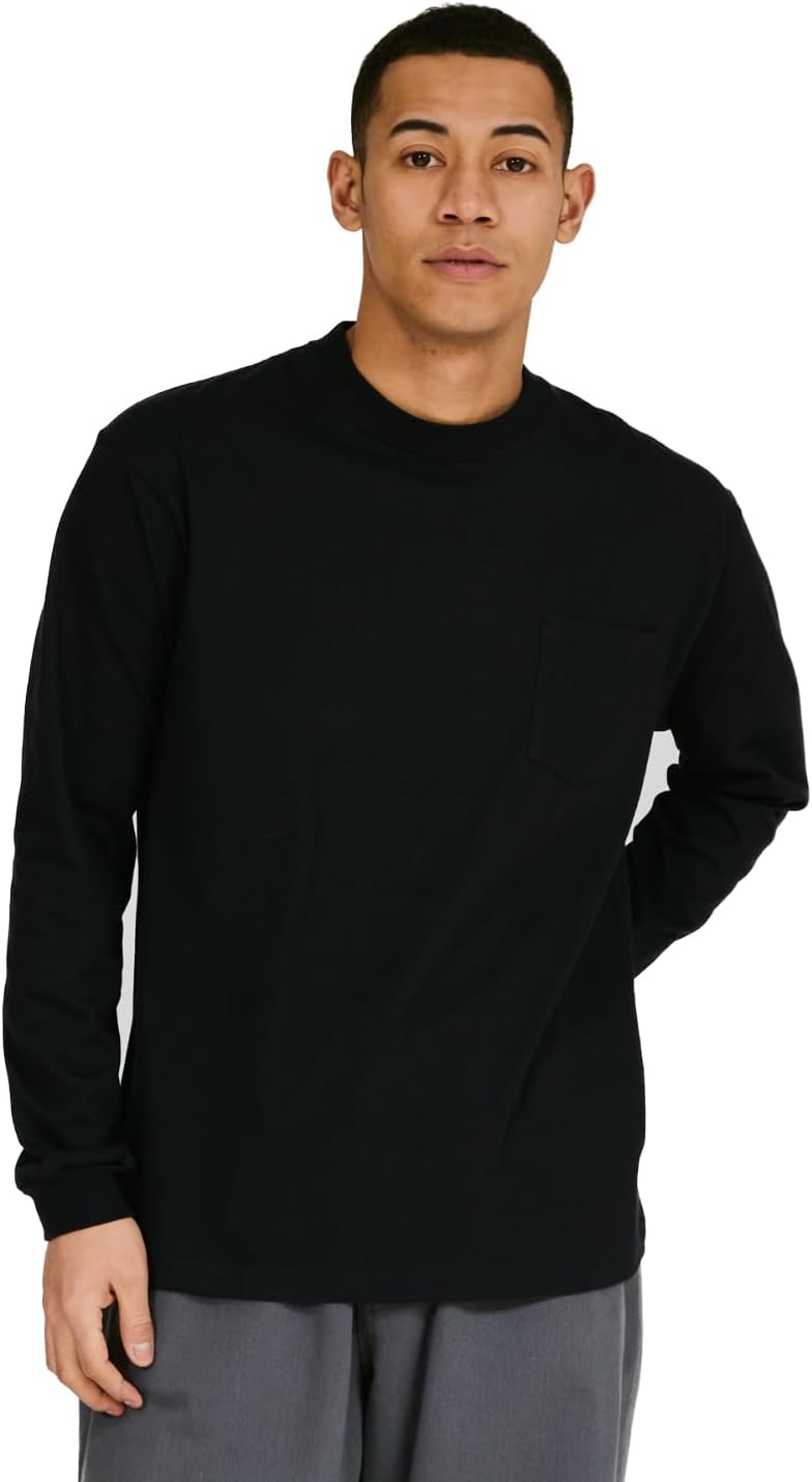 Мужская футболка Hanes H5196 Beefy-T с длинными рукавами и карманом, круглый вырез, 100% хлопок, без этикетки, черный
Мужская футболка Hanes H5196 Beefy-T с длинными рукавами и карманом, круглый вырез, 100% хлопок, без этикетки, черный