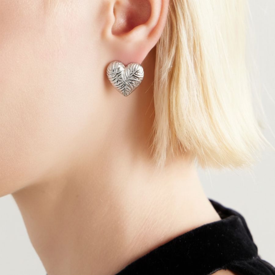 Серьги-гвоздики в форме сердца с текстурированной поверхностью, серебристого цвета Joey Baby, Stainless Steel Silver
Серьги-гвоздики в форме сердца с текстурированной поверхностью, серебристого цвета Joey Baby, Stainless Steel Silver