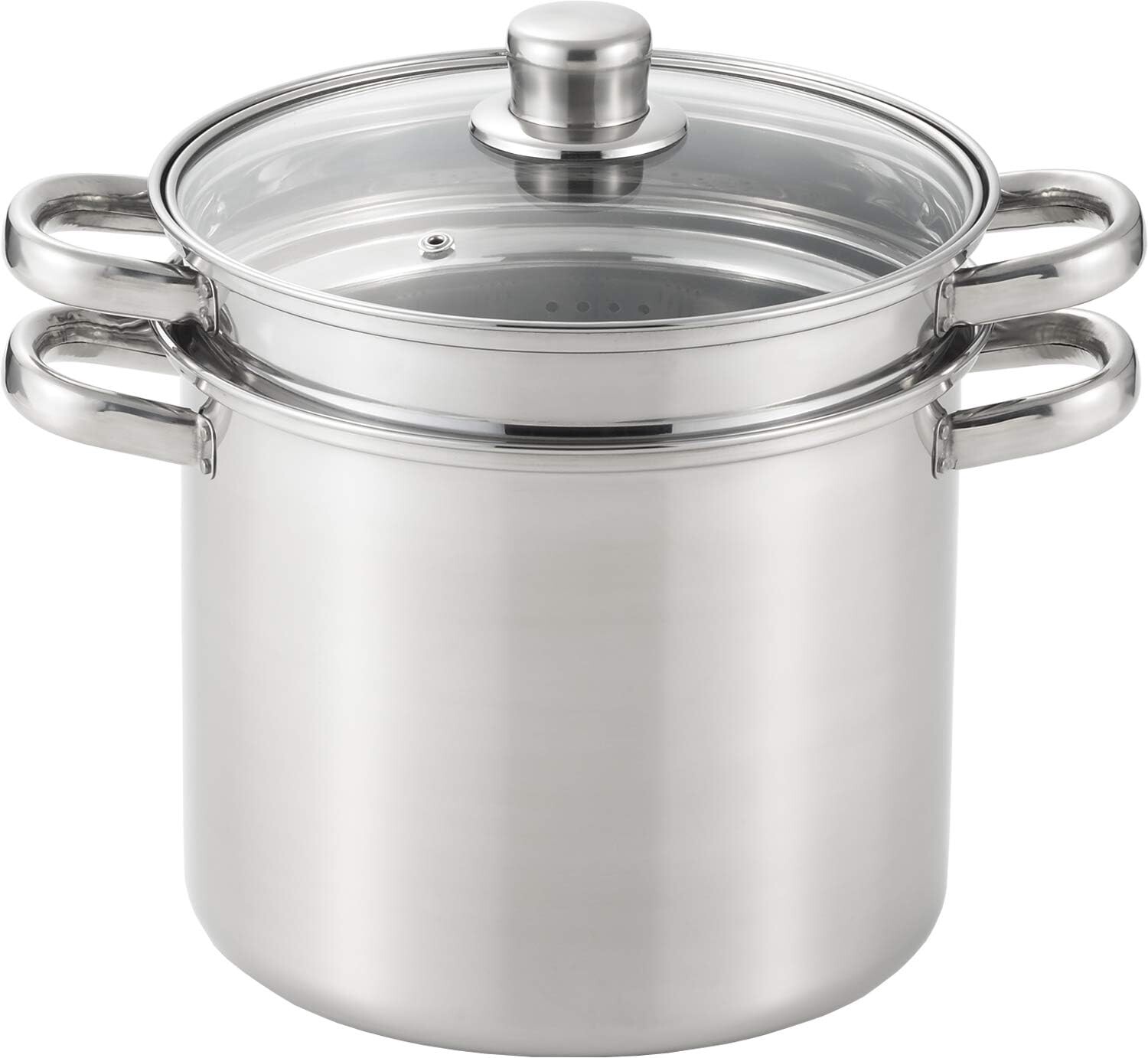 Yoshikawa Tuscany SJ3120 Кастрюля для макарон 8,7 дюйма (22 см) (со стеклянной крышкой), Stainless Steel
Yoshikawa Tuscany SJ3120 Кастрюля для макарон 8,7 дюйма (22 см) (со стеклянной крышкой), Stainless Steel