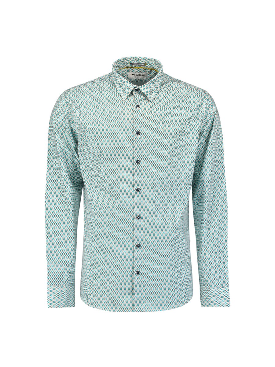 Рубашка Slim Fit на пуговицах No Excess, зеленый
Рубашка Slim Fit на пуговицах No Excess, зеленый