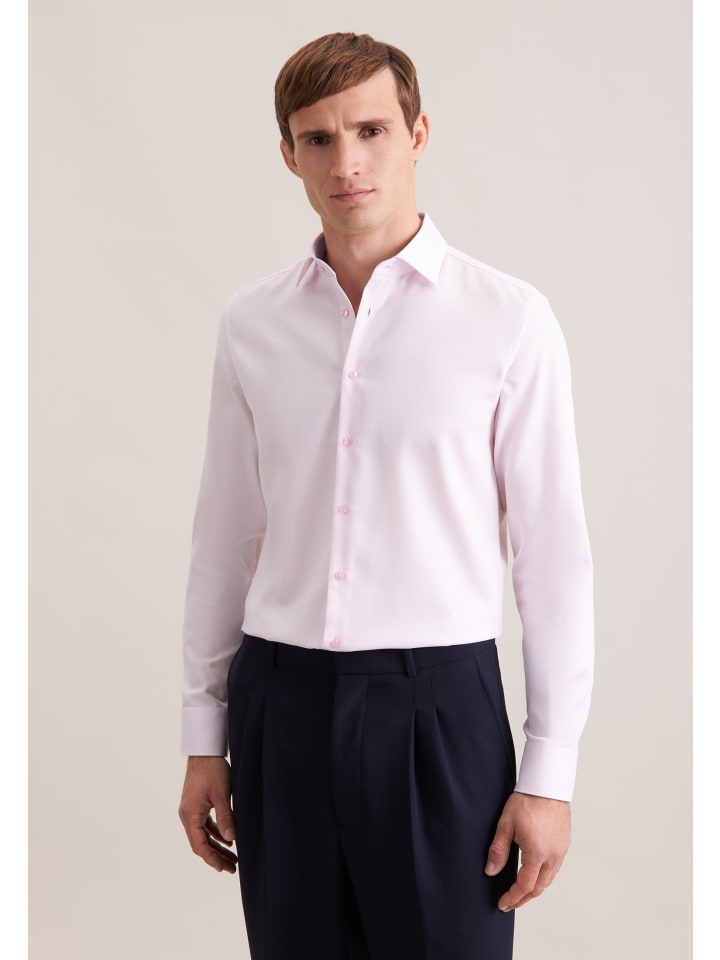 Seidensticker Приталенная деловая рубашка розового цвета
Seidensticker Приталенная деловая рубашка розового цвета