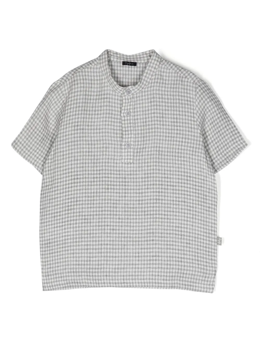 Рубашка в клетку с короткими рукавами Il Gufo, серый
Рубашка в клетку с короткими рукавами Il Gufo, серый