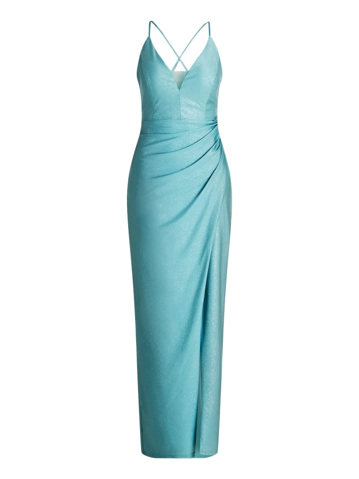 Vera Mont Вечернее платье с блестками мятно-серебристого цвета
Vera Mont Вечернее платье с блестками мятно-серебристого цвета