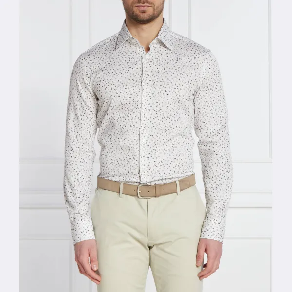 Узкая рубашка с коротким рукавом Boss, белый
Узкая рубашка с коротким рукавом Boss, белый