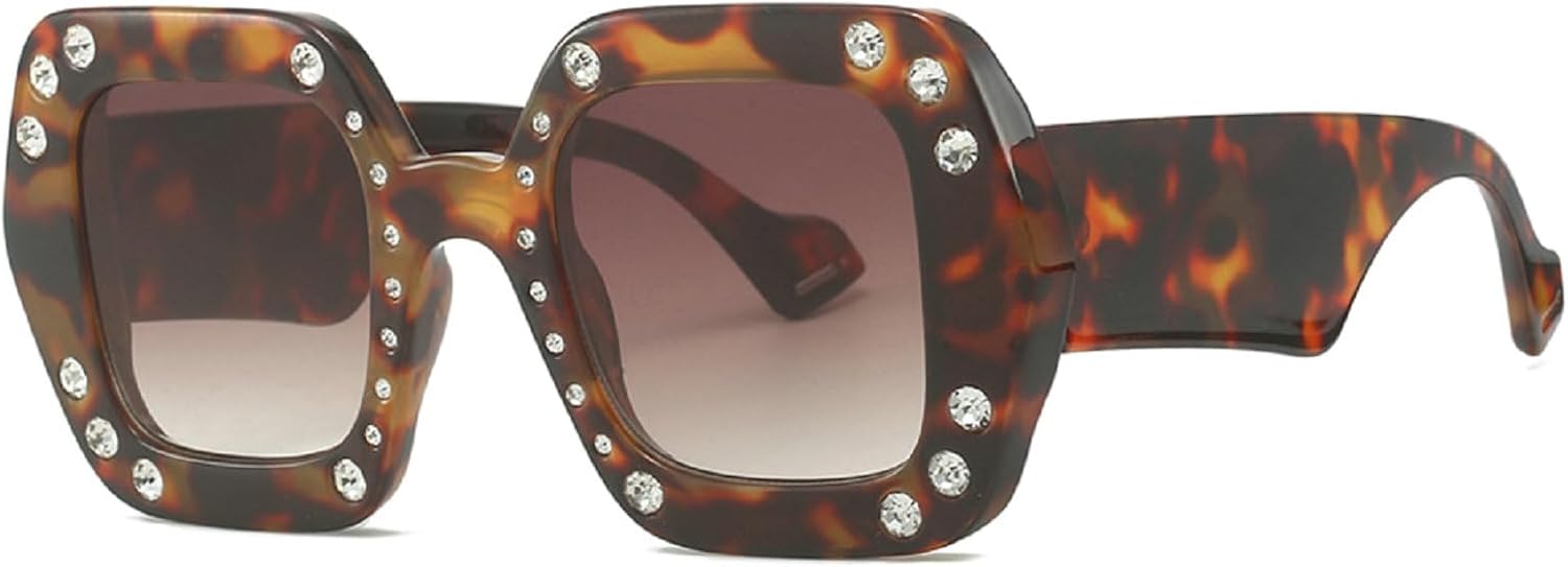 Крупные солнцезащитные очки с бриллиантами и стразами, женские квадратные солнцезащитные очки, модные блестящие очки для вечеринок, нестандартные толстые очки mincl, Leopard
Крупные солнцезащитные очки с бриллиантами и стразами, женские квадратные солнцезащитные очки, модные блестящие очки для вечеринок, нестандартные толстые очки mincl, Leopard