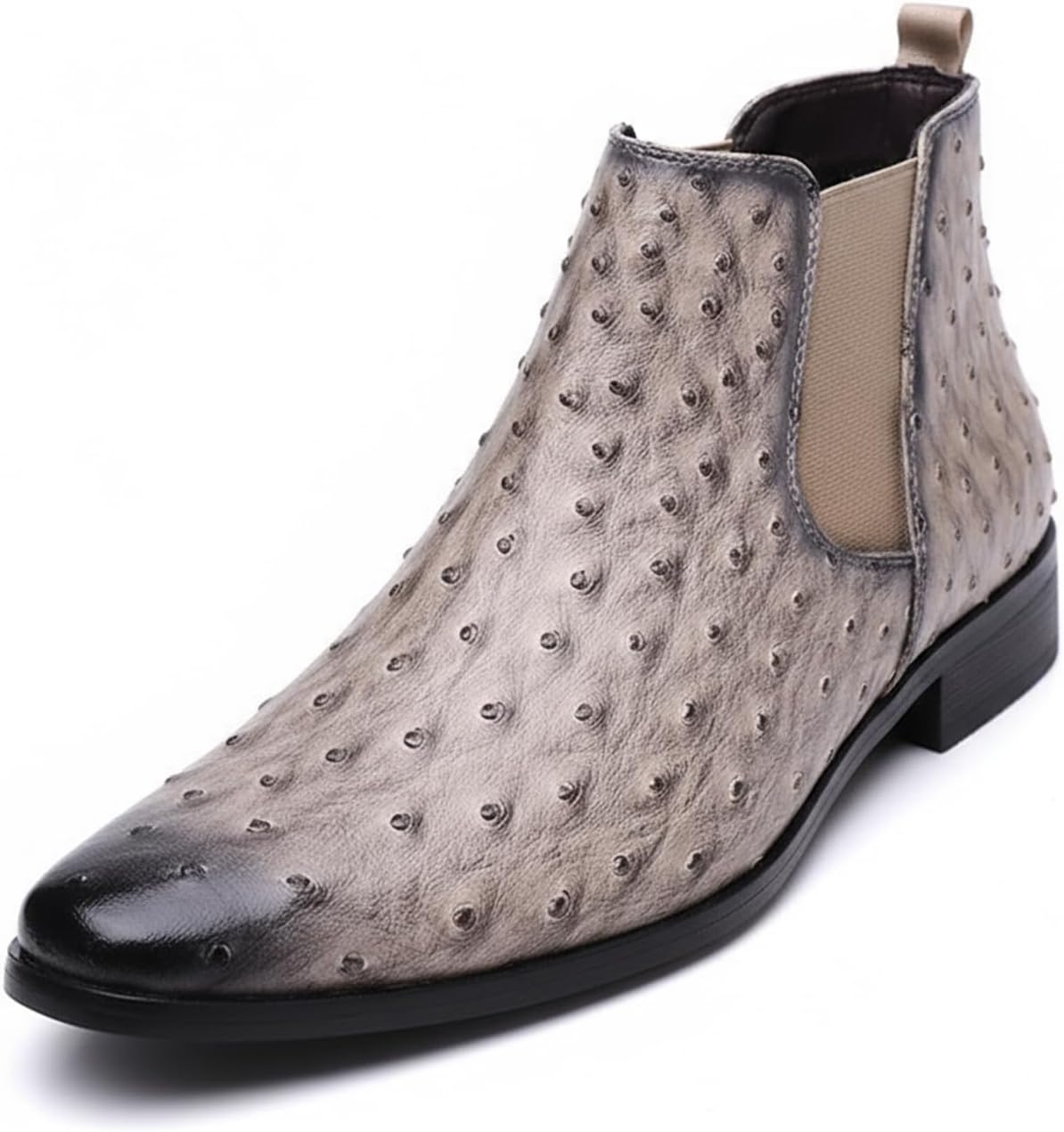 Мужские кожаные ботинки Челси с эластичными вставками, на невысоком квадратном каблуке, с заостренным носком, удобные, дышащие, с противоскользящей подошвой, винтажные ботинки до щиколотки для работы, выпускного и свадьбы Bzikbge, серый
Мужские кожаные ботинки Челси с эластичными вставками, на невысоком квадратном каблуке, с заостренным носком, удобные, дышащие, с противоскользящей подошвой, винтажные ботинки до щиколотки для работы, выпускного и свадьбы Bzikbge, серый