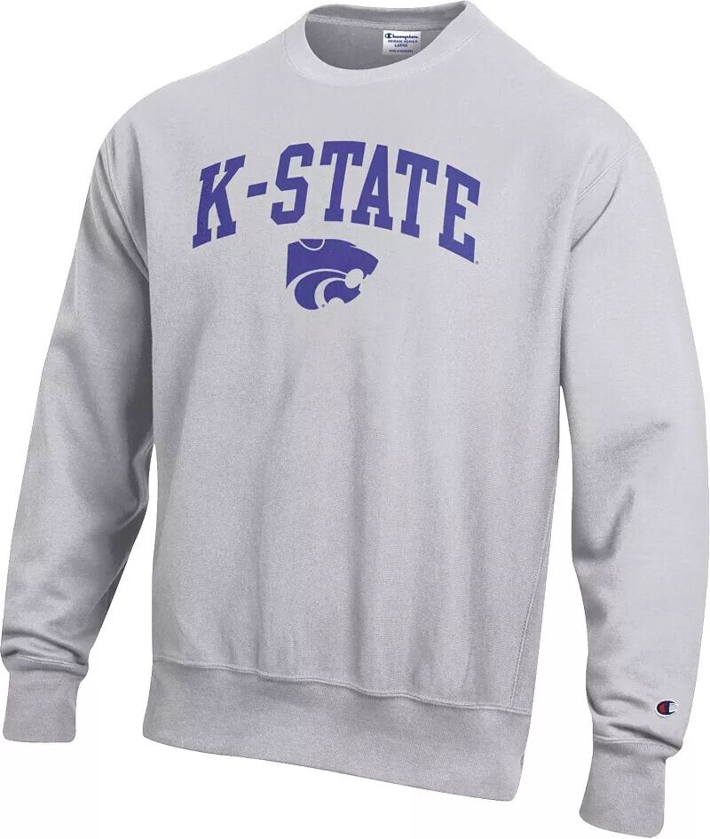 Мужская серая толстовка с круглым вырезом с обратным переплетением Champion Kansas State Wildcats
Мужская серая толстовка с круглым вырезом с обратным переплетением Champion Kansas State Wildcats
